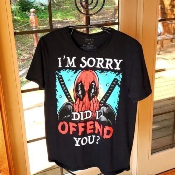 Marvel Deadstock Graphic "DID I OFFEND YOU" Sz. M Short Sleeve‎ T-shirt - Picture 1 of 9